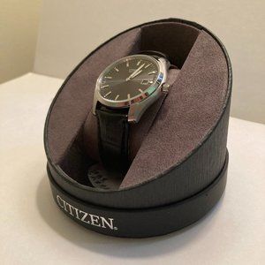 NWT Citizen Eco-Drive Leather Strap Watch